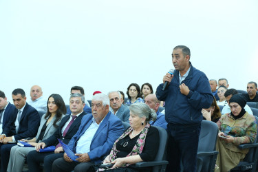 01 oktyabr 2026-cı il tarixində Binəqədi Rayon İcra Hakimiyyətinin başçısı Elxan Allahverdiyevin Xocəsən qəsəbəsi sakinləri ilə səyyar qəbulu