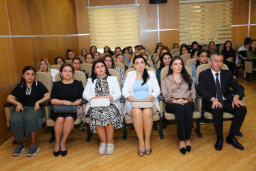 Görkəmli oftolmoloq alim, akademik Zərifə xanım Əliyevanın anadan olmasının 101-ci ildönümü münasibətilə “Zirvələrə yüksələn zərif insan ömrü” adlı tədbir 25.04.2024