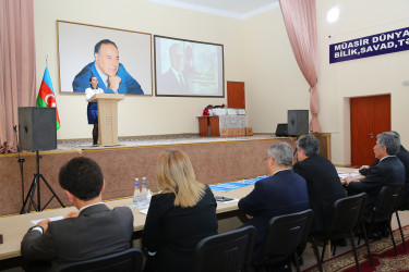 Ulu Öndər, xalqımızın Ümumilli lideri Heydər Əliyevin əziz xatirəsinə həsr olunmuş “Heydər Əliyev və Azərbaycan tarixi” mövzusunda elmi-praktik konfransın rayon mərhələsi 05.04.2024