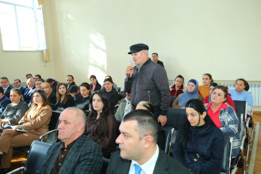 12 mart 2026-cı il tarixində Binəqədi Rayon İcra Hakimiyyətinin başçısı Elxan Allahverdiyevin Biləcəri qəsəbə sakinləri ilə səyyar qəbulu