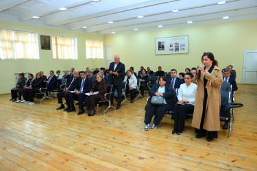09 aprel 2026-cı il tarixində Binəqədi Rayon İcra Hakimiyyətinin başçısı Elxan Allahverdiyevin 9-cu mikrorayon sakinləri ilə səyyar qəbulu