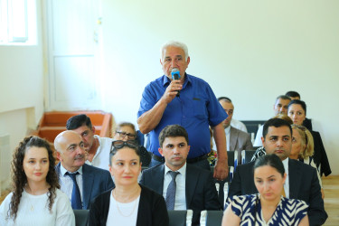 24 sentyabr 2026-cı il tarixində Binəqədi Rayon İcra Hakimiyyətinin başçısı Elxan Allahverdiyevin 9-cu mikrorayon sakinləri ilə səyyar qəbulu