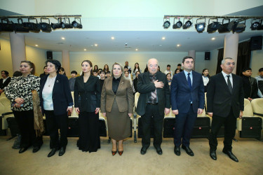 25 fevral 2026-cı il tarixində Binəqədi Rayon İcra Hakimiyyətinin təşkilatçılığı ilə Şuşa Dövlət Musiqili Dram Teatrında Xocalı soyqırımının 34-cü ildönümünə həsr olunmuş “İki əsgər” adlı  tamaşanın nümayişi