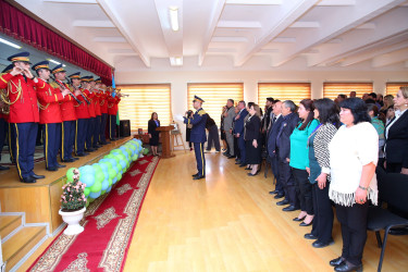 Binəqədi rayonu Elşad Həmidov adına 267 nömrəli məktəb-liseydə I Qarabağ müharibəsində qəhrəmancasına şəhid olmuş Həmidov Elşad Qoşqar oğlunun anım günü ilə bağlı tədbir 19.04.2024