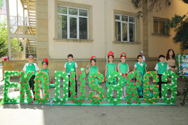 Binəqədi rayonu 143 nömrəli tam orta məktəbdə “Yaşıl dünya naminə həmrəyik ili” şüarı altında “Eko-düşərgə”  29.04.2024