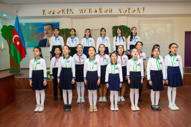 Binəqədi rayonu 3 nömrəli tam orta məktəbdə Ümummilli Lider Heydər Əliyevin xatirəsinə həsr edilmiş respublika konfransı 11.12.2024