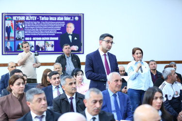 23 aprel 2026-cı il tarixində Binəqədi Rayon İcra Hakimiyyətinin başçısı Elxan Allahverdiyevin 8-ci mikrorayon sakinləri ilə səyyar qəbulu