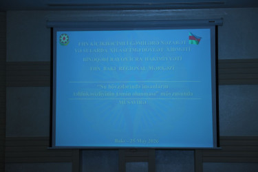 25 may 2026-cı il tarixində “Su hövzələrində insanların təhlükəsizliyinin təmin edilməsi” mövzusunda rayon müşavirəsi keçirildi